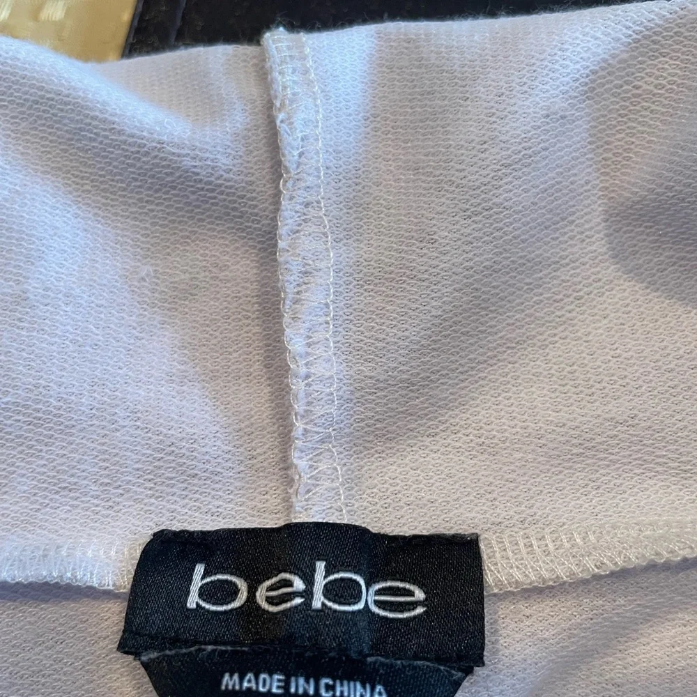 Bebe Beige Hoodie with White Logo - Picture 3 of 3